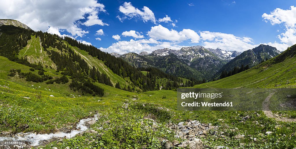 Germany, Bavaria, View of Allgaeu High Alps