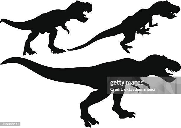 dinosaur - tyrannosaurus rex stock illustrations