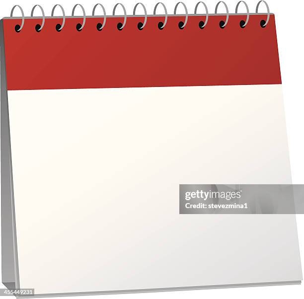 blank desk calendar - desk calendar stock illustrations