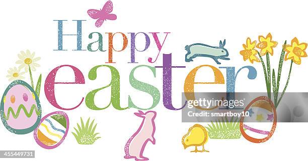easter messgae - easter crafts stock illustrations