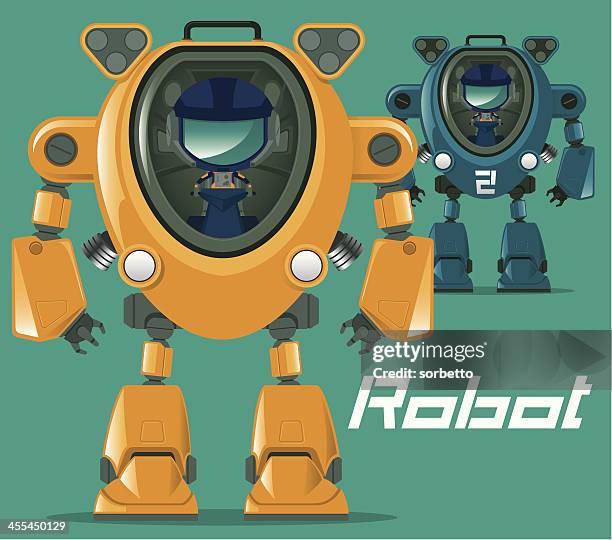 controlling a robot - robot boy stock illustrations