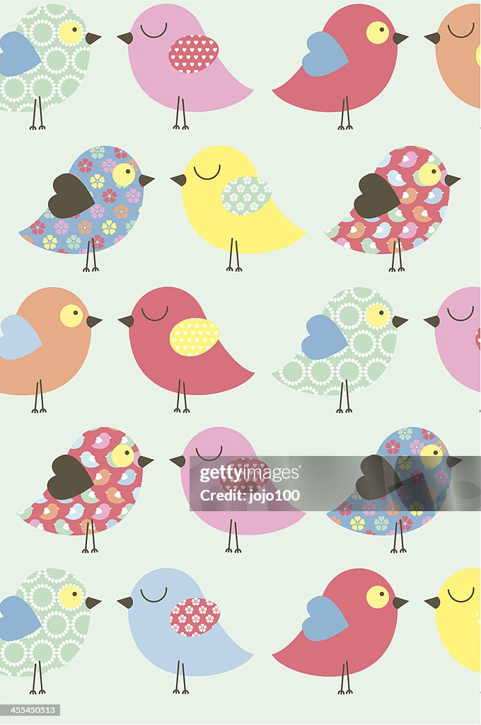 Graphics Pattern Chick Cute Easter Chick Pattern With Aqua Background High-Res Vector Graphic ...