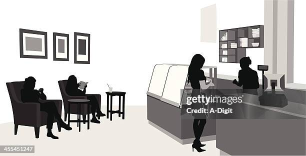 readingcafe - kassierer stock-grafiken, -clipart, -cartoons und -symbole