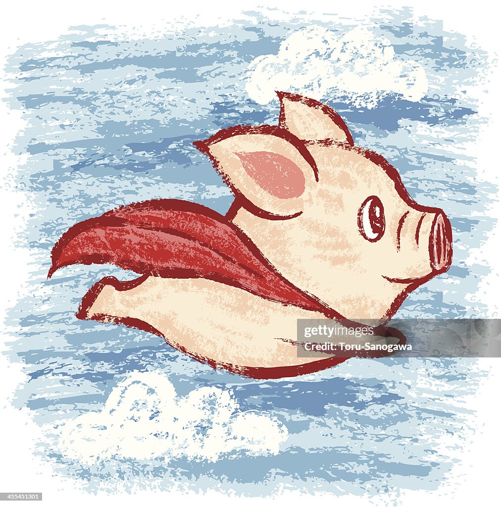Flying piggy