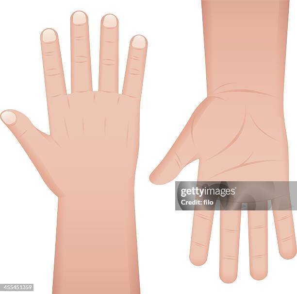 hands - nails stock illustrations