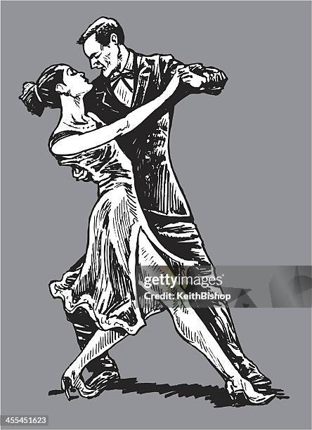 ilustrações de stock, clip art, desenhos animados e ícones de dançarinos de tango - tango
