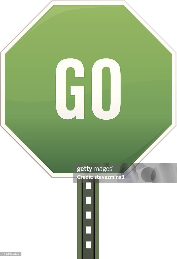 Go Sign Creative Go Sign High-Res Vector Graphic - Getty Images