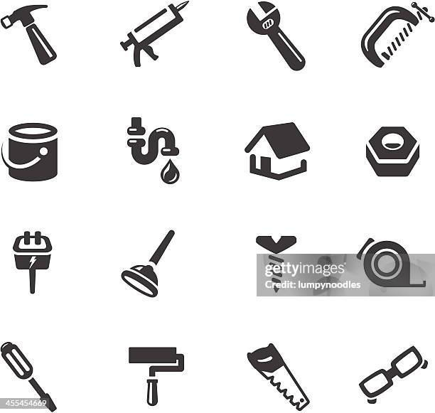 home reparatur symbole - caulk stock-grafiken, -clipart, -cartoons und -symbole