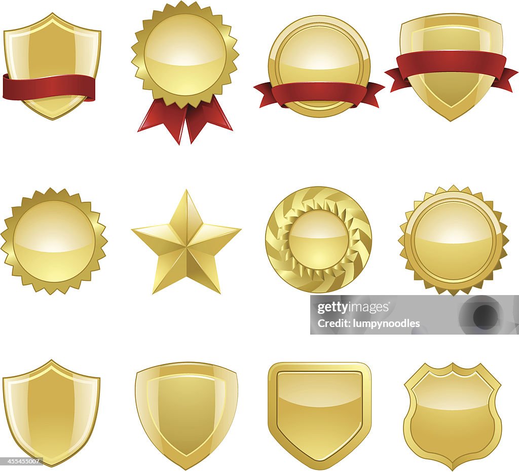 Gold Seals and Badges