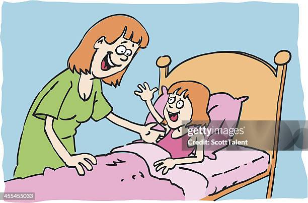 mutter und tochter - mutter kind lachen zuhause stock-grafiken, -clipart, -cartoons und -symbole