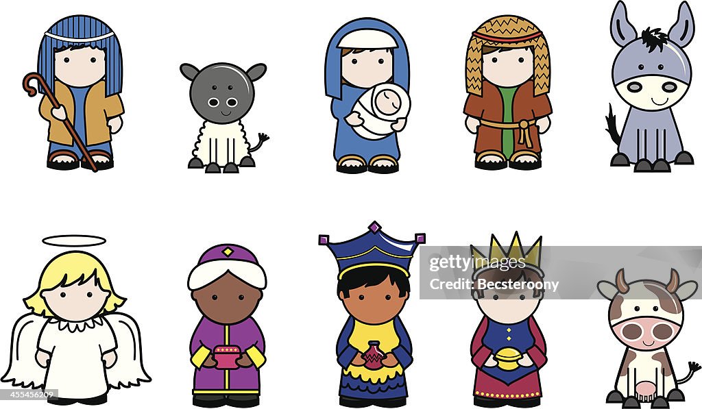 Nativity Christmas icons