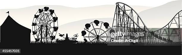 wheels'n deals vector silhouette - big wheel stock illustrations