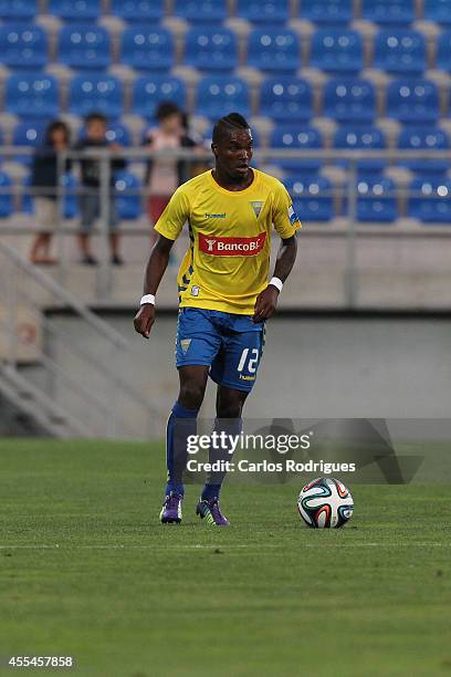 Estoril's defender Mano during the match between Estoril and Nacional at Estadio Antonio Coimbra da Mota on September 14, 2014 in Estoril, Portugal.