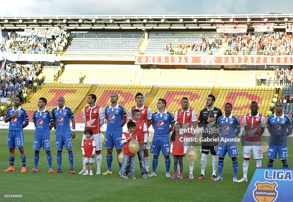 Independiente Santa Fe v Millonarios - Liga Postobon 2014 - II