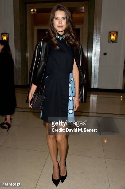 Sarah Ann Macklin attends Pringle of Scotland SS15 show during London Fashion Week at Claridges Hotel on September 14, 2014 in London, England.