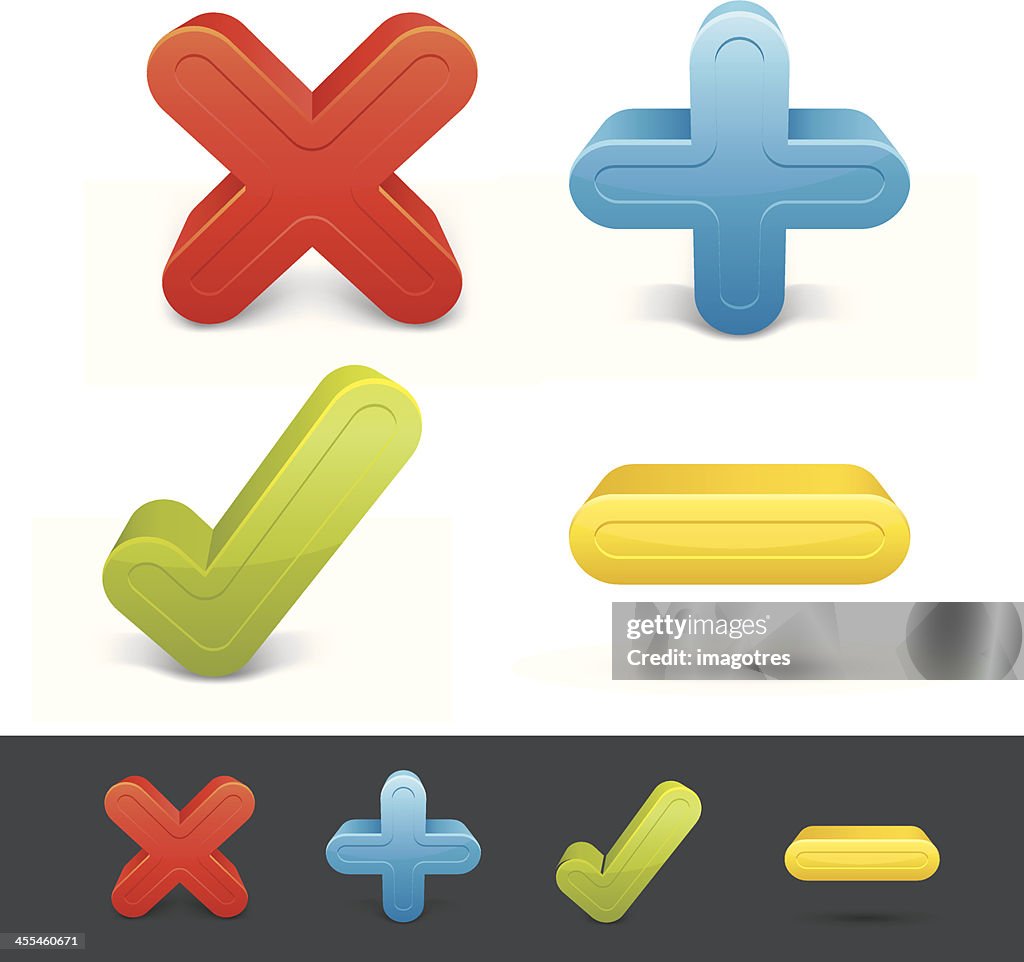 Include/exclude Button Buttons Set Delete Eccept Add Exclude High-Res Vector Graphic - Getty ...