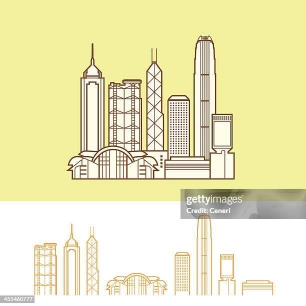 bildbanksillustrationer, clip art samt tecknat material och ikoner med hong kong - central plaza hongkong