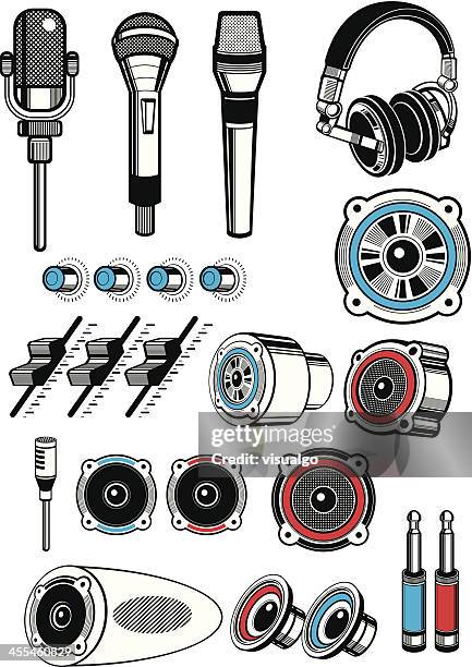 sound appliances - transitional sound stock illustrations