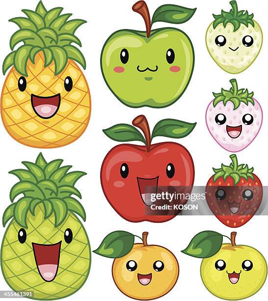 Fruit Cartoon Examples Cute Cartoon Fruits And Vegetables