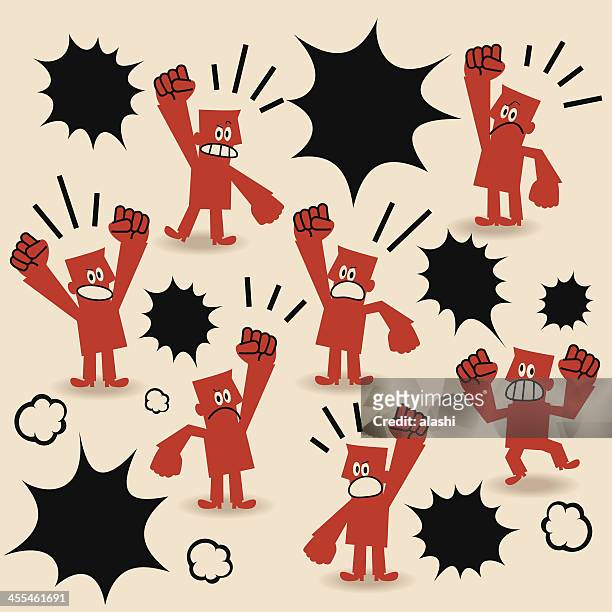 protest - snarling stock illustrations