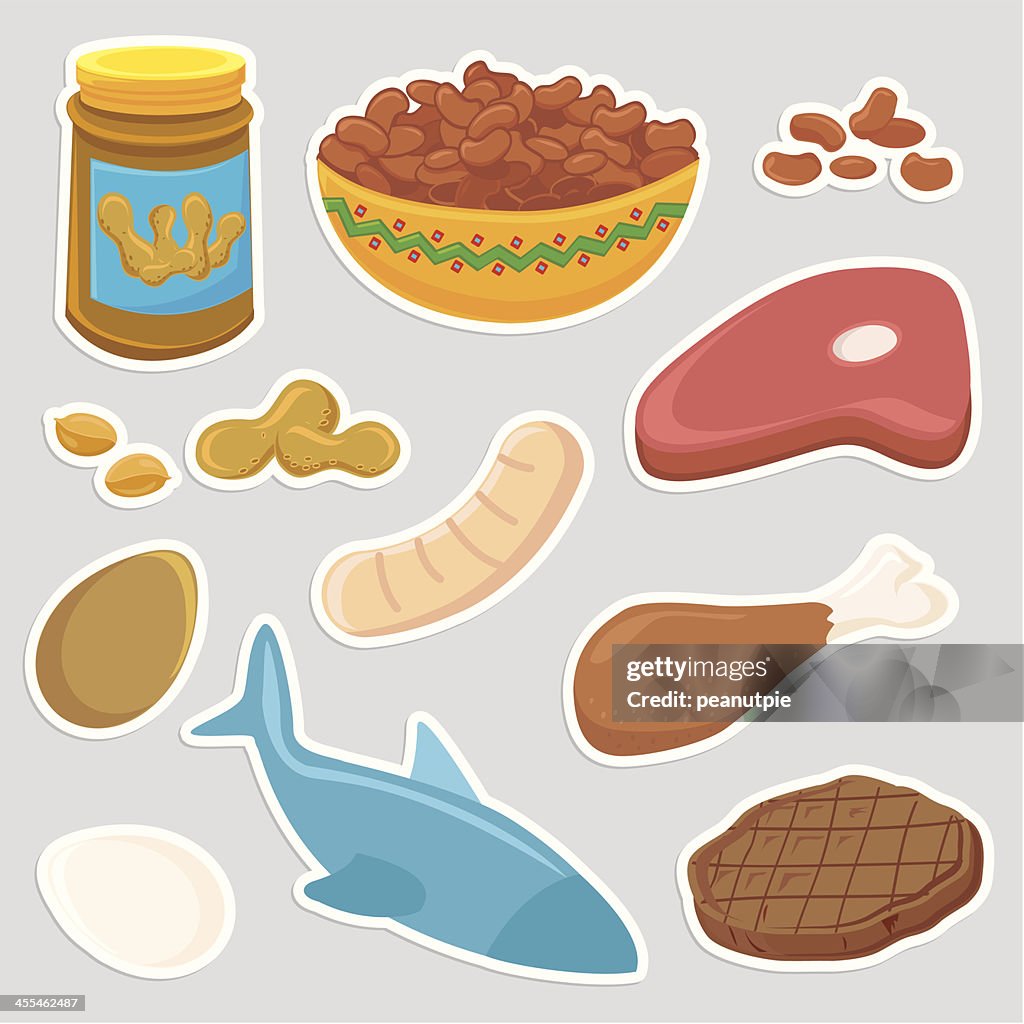 Healthy Protein Meat food icons