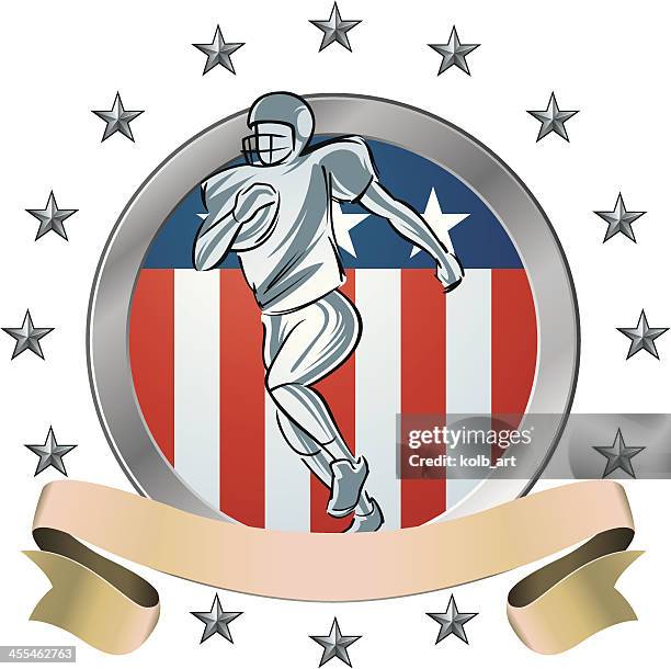 american football shield icon - years since tet offensive began stock illustrations