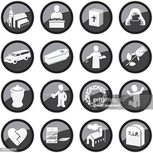funeral symbole - feuerbestattung stock-grafiken, -clipart, -cartoons und -symbole