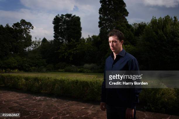 Former footballing striker Robbie Fowler is photographed for the Observer on August 15, 2005 in Chester, England.