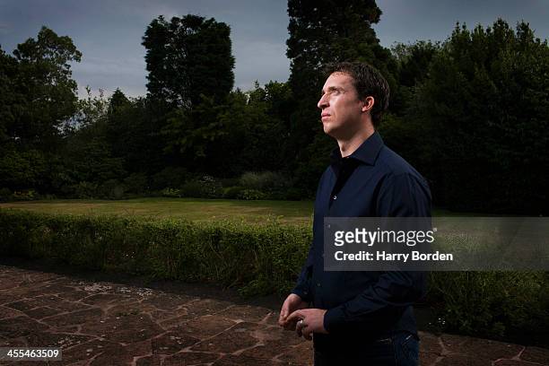 Former footballing striker Robbie Fowler is photographed for the Observer on August 15, 2005 in Chester, England.