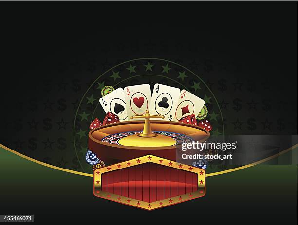 casino background - roulette stock illustrations