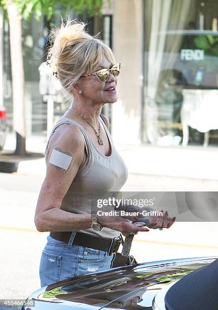 Melanie Griffith is seen on September 14, 2014 in Los Angeles, California.