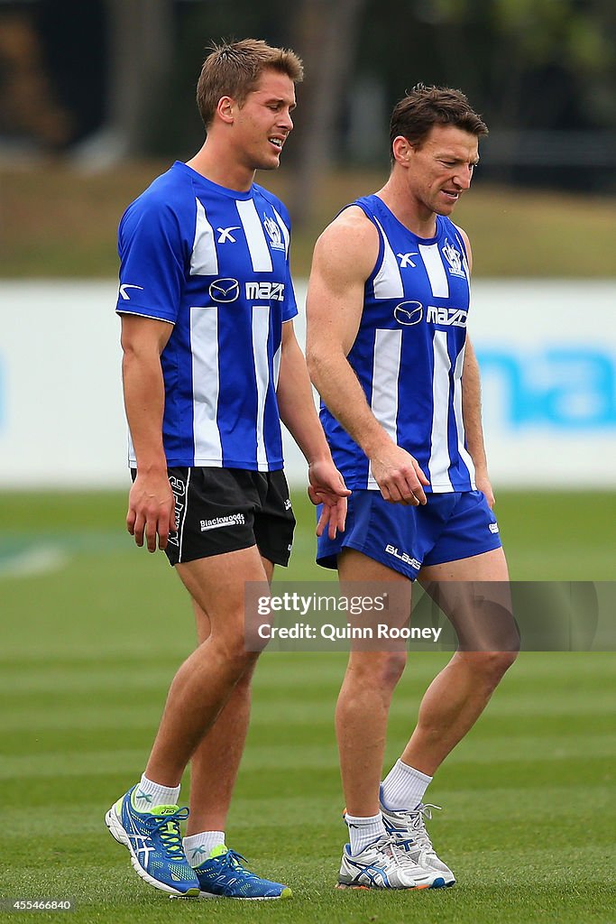 North Melbourne Kangaroos Media & Training Session