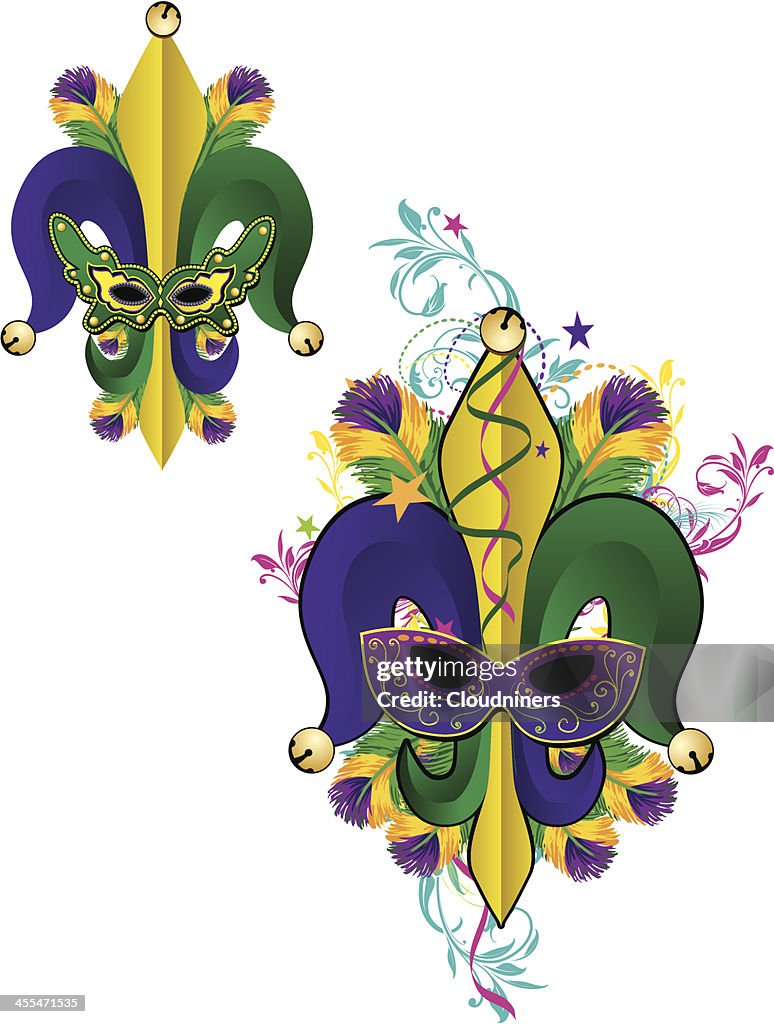 Fleur de Lys Mardi Gras