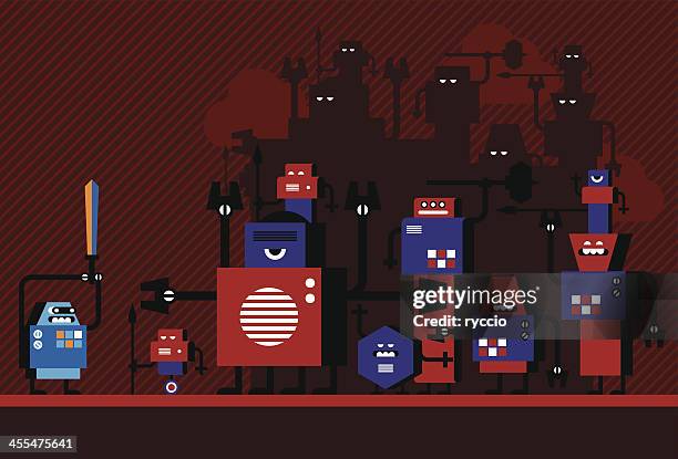 one versus many - versus stock illustrations