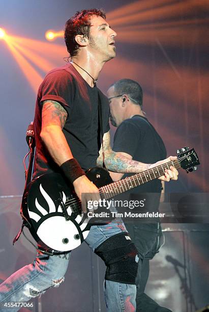 Sully Erna of Godsmack performs during the Monster Energy Aftershock Music Festival at Discovery Park on September 14, 2014 in Sacramento, California.