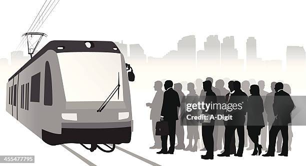 commute - rush hour stock illustrations