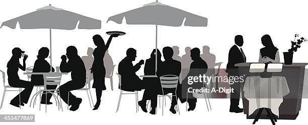 restful - restaurant hostess stock illustrations