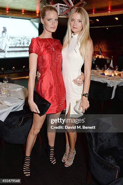 Caroline Winberg and Rebecca Corbin Murray attend as Lancome & Caroline de Maigret host a private LFW dinner to celebrate "How to be Parisian" at The...