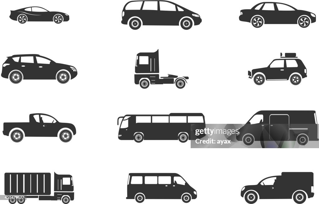 Vehicles Icon Set