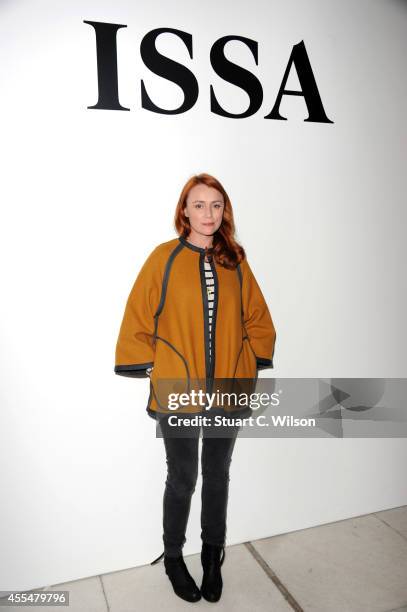 Keeley Hawes attends the Issa show during London Fashion Week Spring Summer 2015 at on September 15, 2014 in London, England.