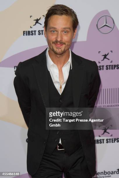 Tom Schilling attends the 'First Steps Award 2014' at Stage Theater on September 15, 2014 in Berlin, Germany.