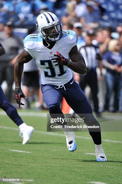 Bernard Pollard of the Tennessee Titans warms up prior to a game against the Dallas Cowboys at LP Field on September 14, 2014 in Nashville, Tennessee.