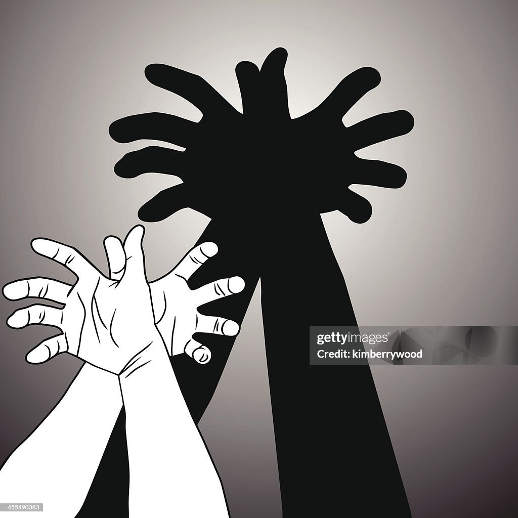 Spider Hand Shadow Shadow Puppet Spider High-Res Vector Graphic - Getty Images