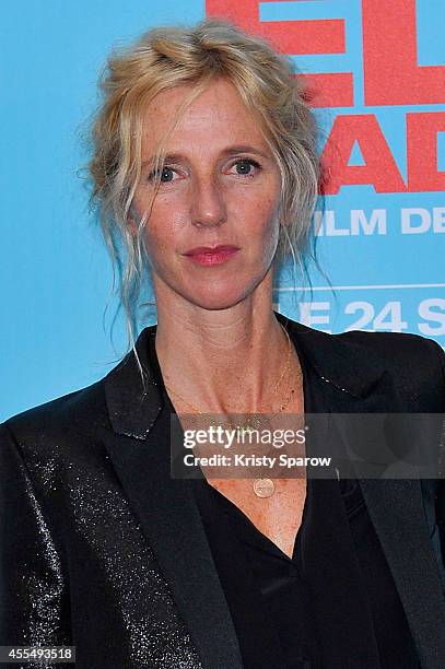 Sandrine Kiberlain attends the 'Elle l'adore' Paris Premiere at Cinema UGC Normandie on September 15, 2014 in Paris, France.