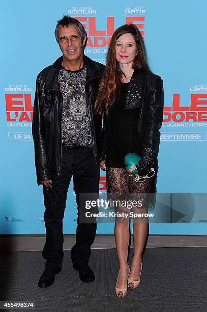 Julien Clerc attends the 'Elle l'adore' Paris Premiere at Cinema UGC Normandie on September 15, 2014 in Paris, France.