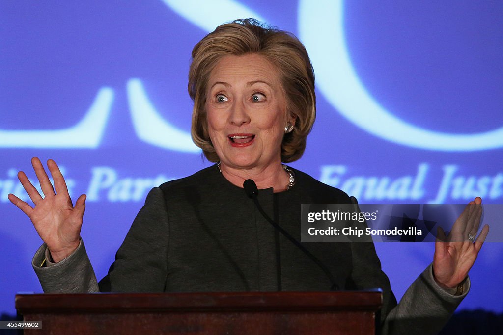 Supreme Court Associate Justice Antonin Scalia And Hillary Clinton Speak At Law Conference