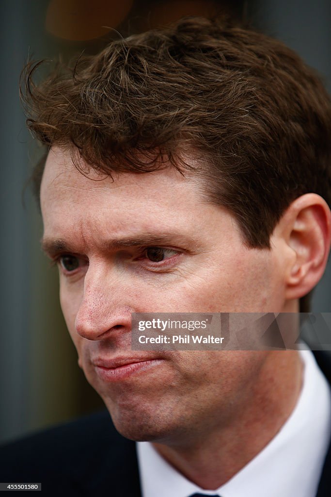 Conservative Party Leader Colin Craig Votes Ahead Of New Zealand General Election