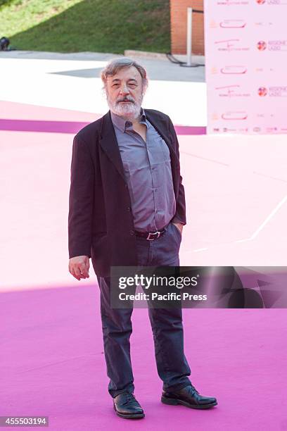 Gianni Amelio on the Pink carpet. He was attending the convention "Piccolo grande schermo" on the interdependence between film and fiction with the...