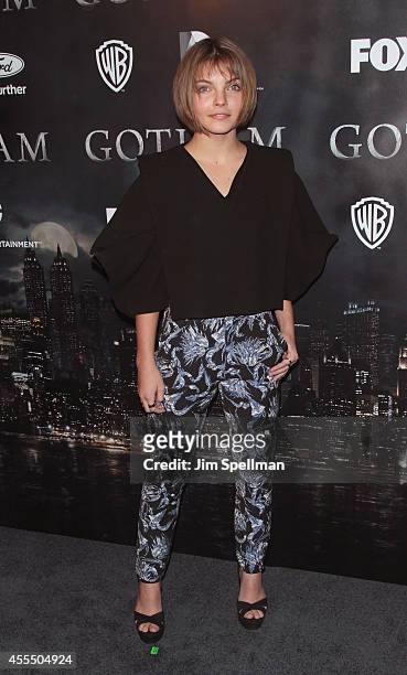 Actress Camren Bicondova attends the "Gotham" Series Premiere at The New York Public Library on September 15, 2014 in New York City.