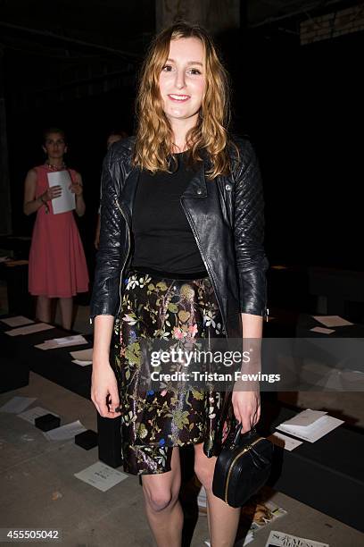 Laura Carmichael attends the Erdem show during London Fashion Week Spring Summer 2015 at on September 15, 2014 in London, England.